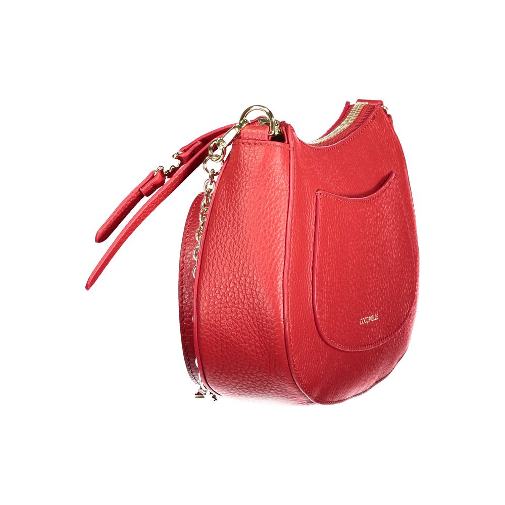 Coccinelle Rote Lederhandtasche