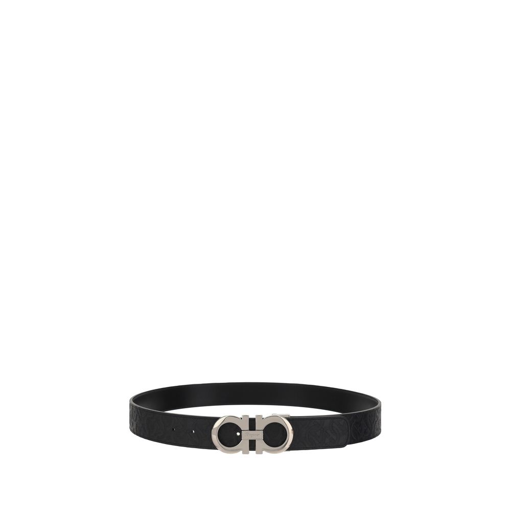 Ferragamo Black Calfskin Bos Taurus Regular Belt