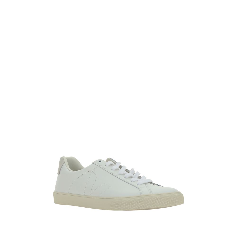 Veja Weiße Low-Top-Sneaker aus Kalbsleder Bos Taurus