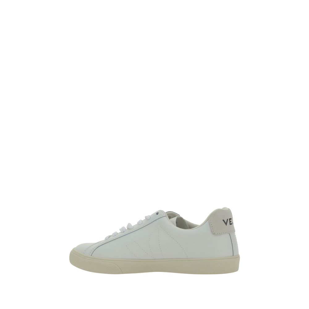 Veja Weiße Low-Top-Sneaker aus Kalbsleder Bos Taurus