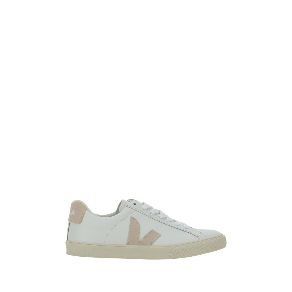 Veja Weiße Low-Top-Sneaker aus Kalbsleder Bos Taurus
