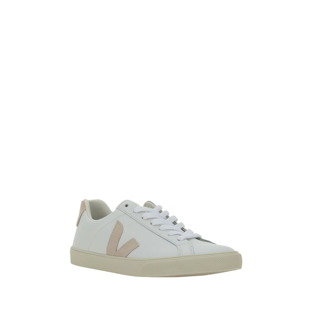 Veja Weiße Low-Top-Sneaker aus Kalbsleder Bos Taurus