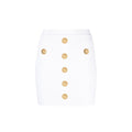 Balmain Weißrock aus Polyester
