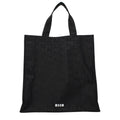 MSGM Schwarze Stoffhandtasche