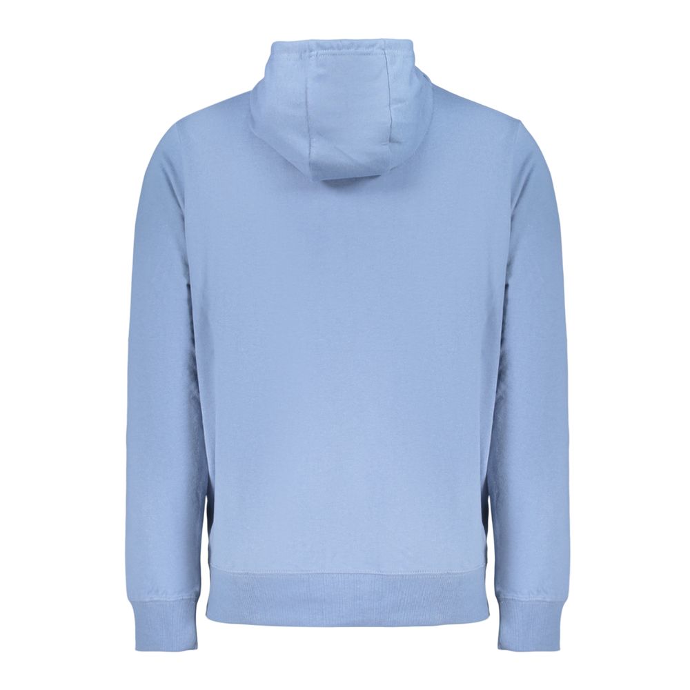 Norway 1963 Blauer Baumwoll-Kapuzenpullover für Herren