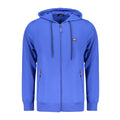 Norway 1963 Blauer Baumwoll-Kapuzenpullover für Herren