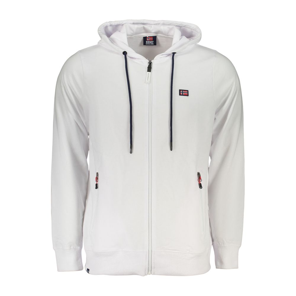 Norway 1963 White Men's Cotton Sweatshirt Hoodie