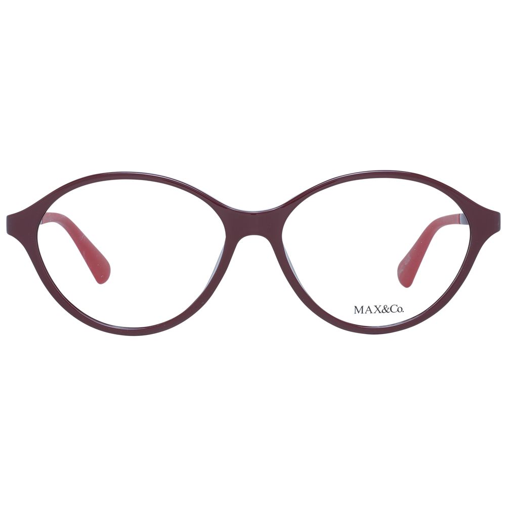 Max & Co Burgunderfarbene Kunststoffbrille (Fassung)