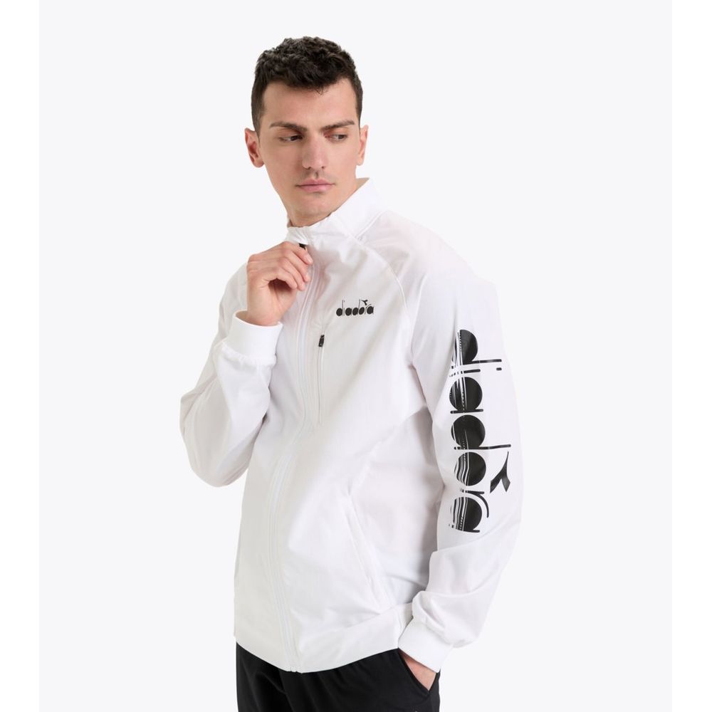 Diadora Weiße Jacke aus Polyamid