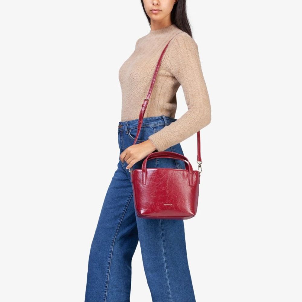 MIRIADE Rote Handtasche aus Polyethylen