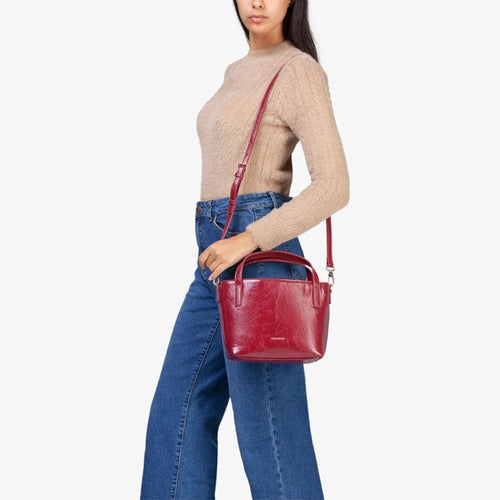MIRIADE Rote Handtasche aus Polyethylen