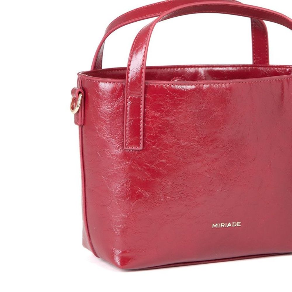 MIRIADE Rote Handtasche aus Polyethylen