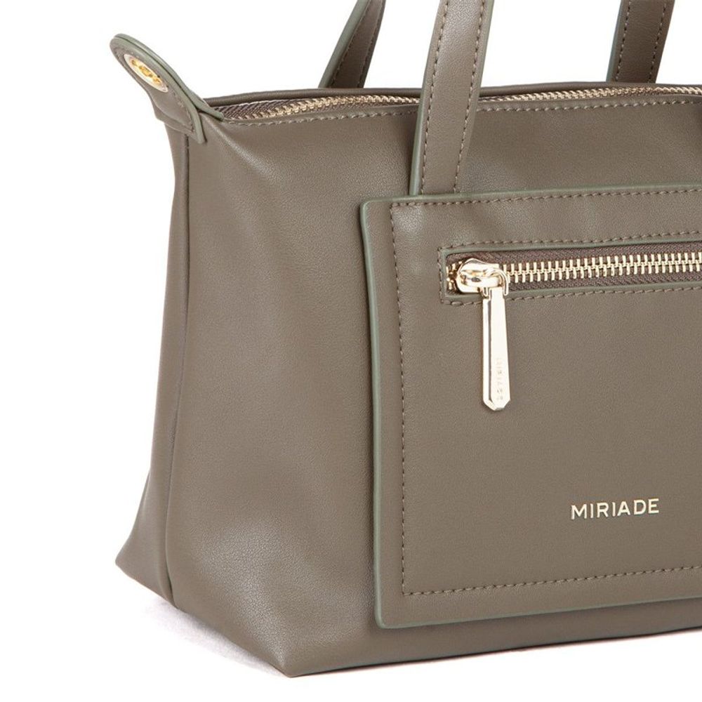MIRIADE Handtasche aus Polyethylen in Militärgrün
