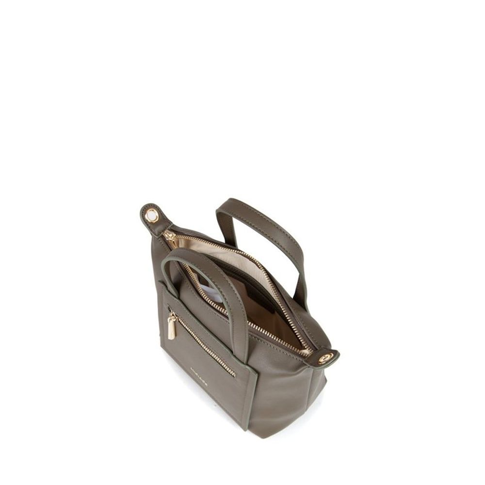 MIRIADE Handtasche aus Polyethylen in Militärgrün