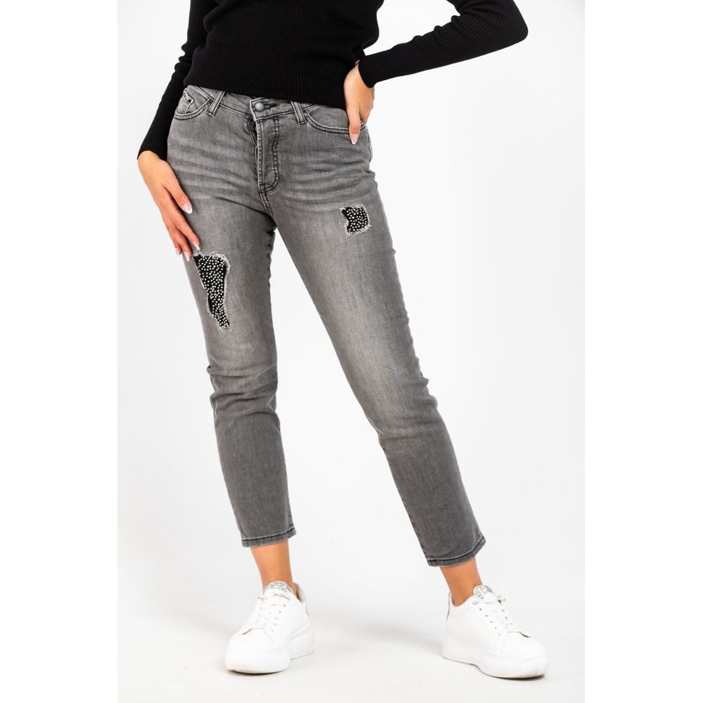 Gas Graue Jeans aus Baumwolle