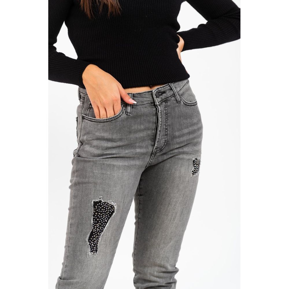 Gas Graue Jeans aus Baumwolle