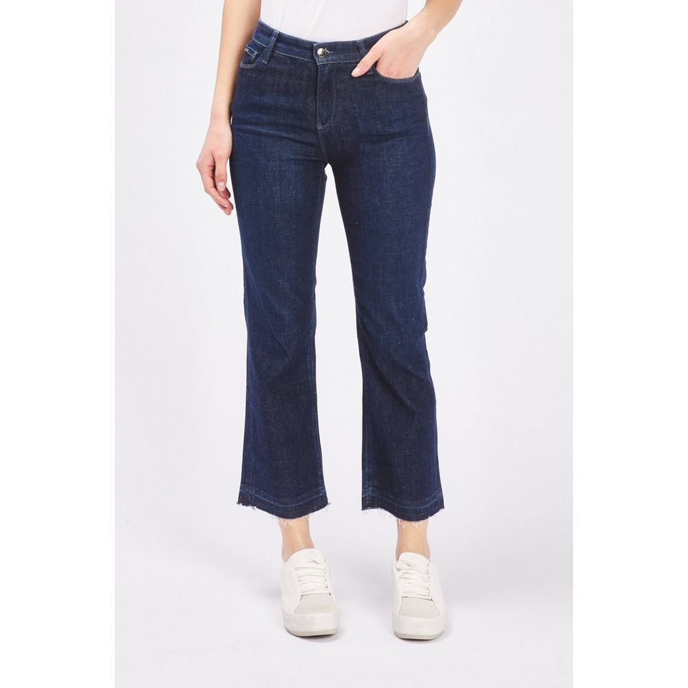 Gas Blue Flared Cotton Jeans