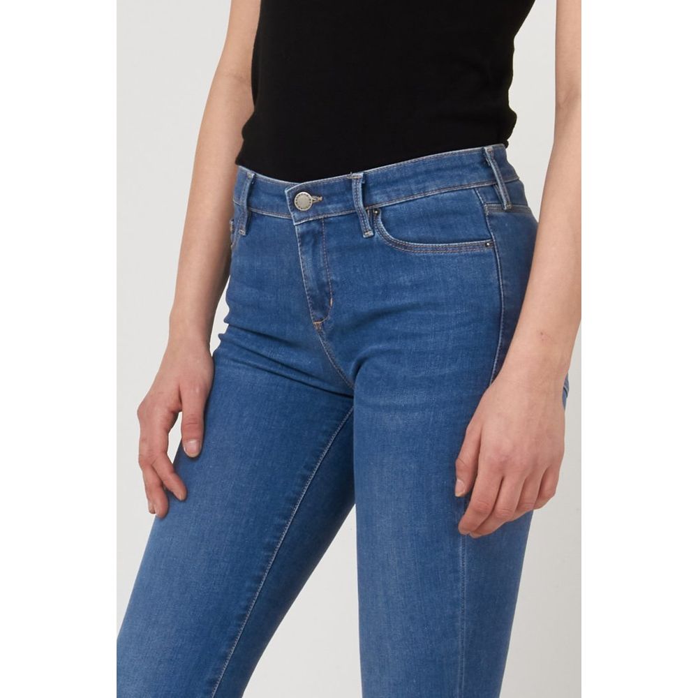Gas Blaue Baumwoll-Skinny-Jeans