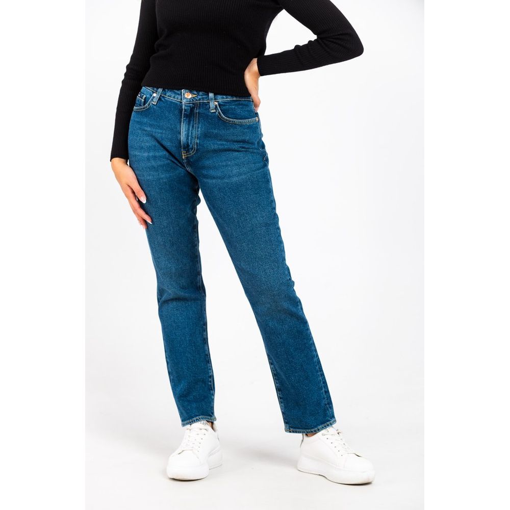 Gas Blaue Baumwoll-Jeans im Slim Fit