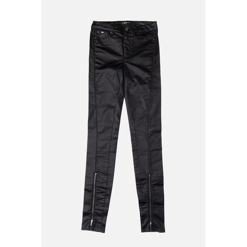 Gas Black Skinny Jeans Made from Cotton