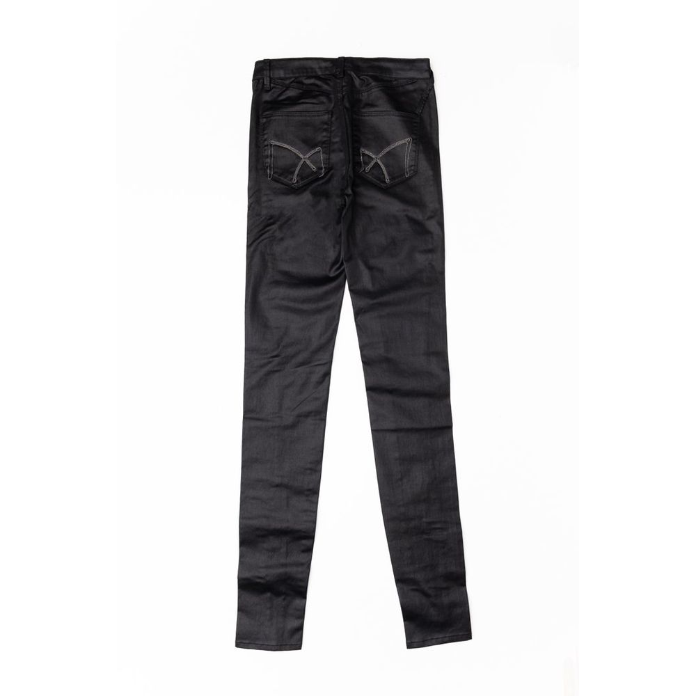 Gas Black Skinny Jeans Made from Cotton