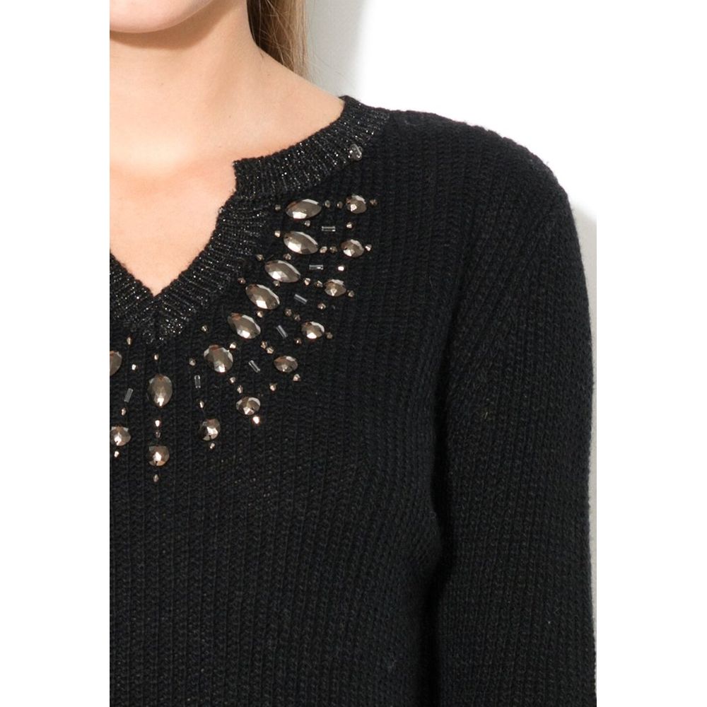 Gas Schwarzer Sweatshirt aus Polyacryl