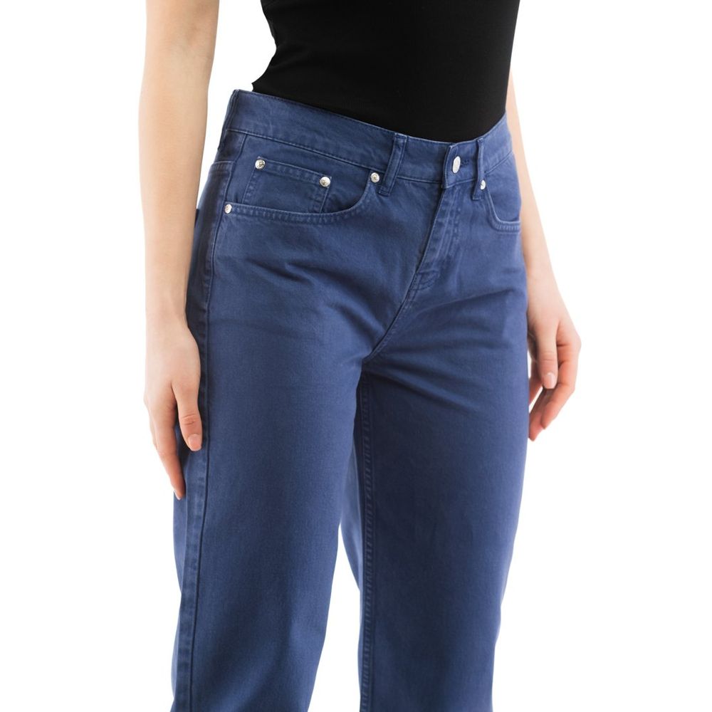 Moschino Blaue Jeans aus Baumwolle im geraden Schnitt