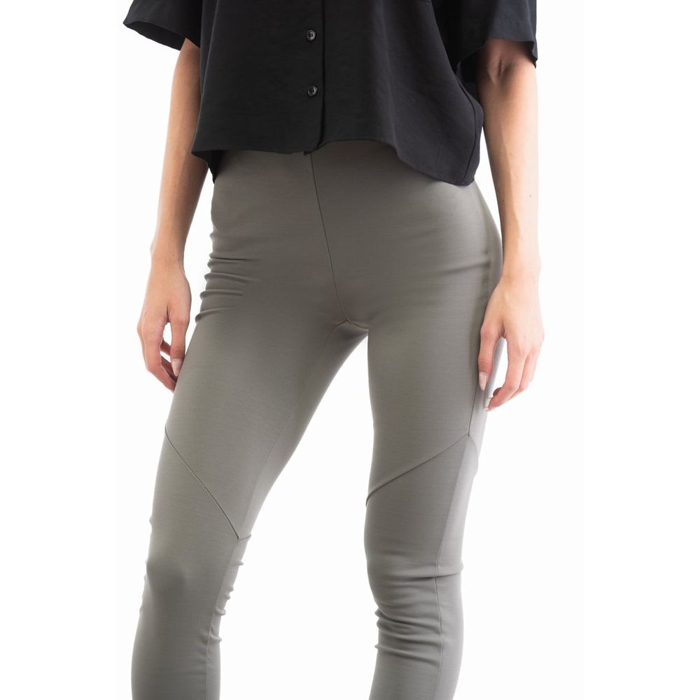 Patrizia Pepe Graue Skinny Hose aus Viskose