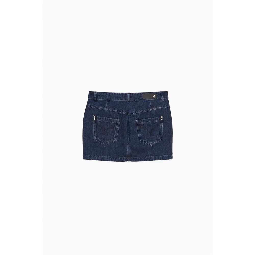 Patrizia Pepe Rock aus blauem Denim