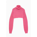Patrizia Pepe Roter Marabou-Rollkragenpullover