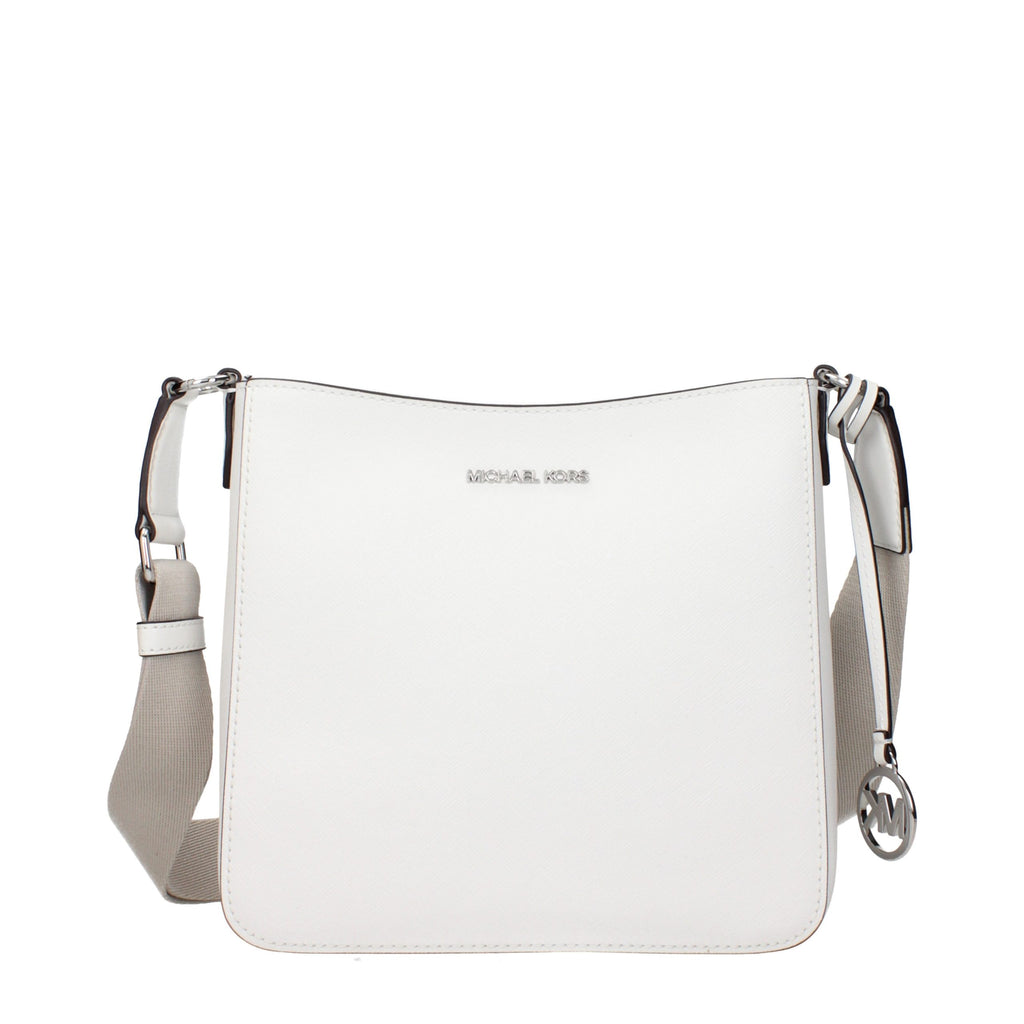 Michael Kors Weiße Leder Schultertasche