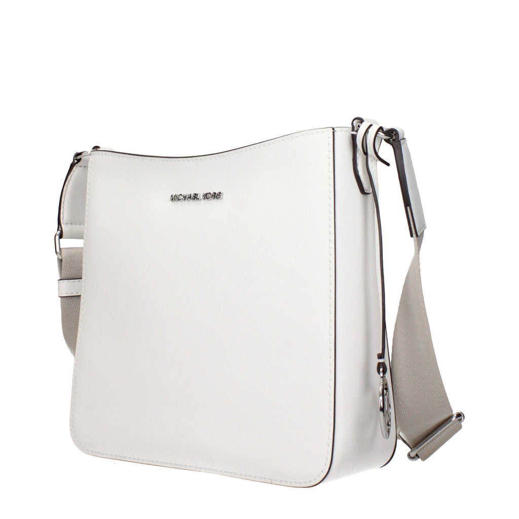 Michael Kors Weiße Leder Schultertasche