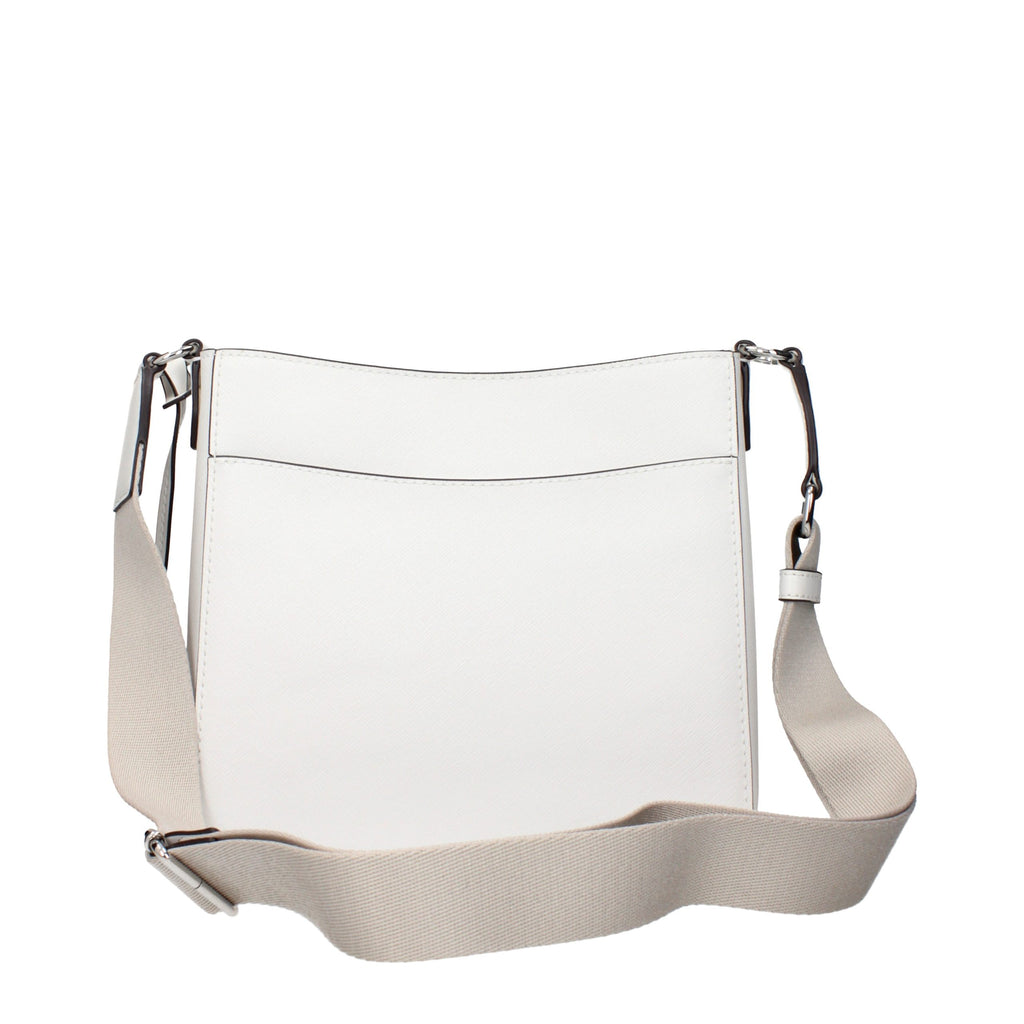 Michael Kors Weiße Leder Schultertasche