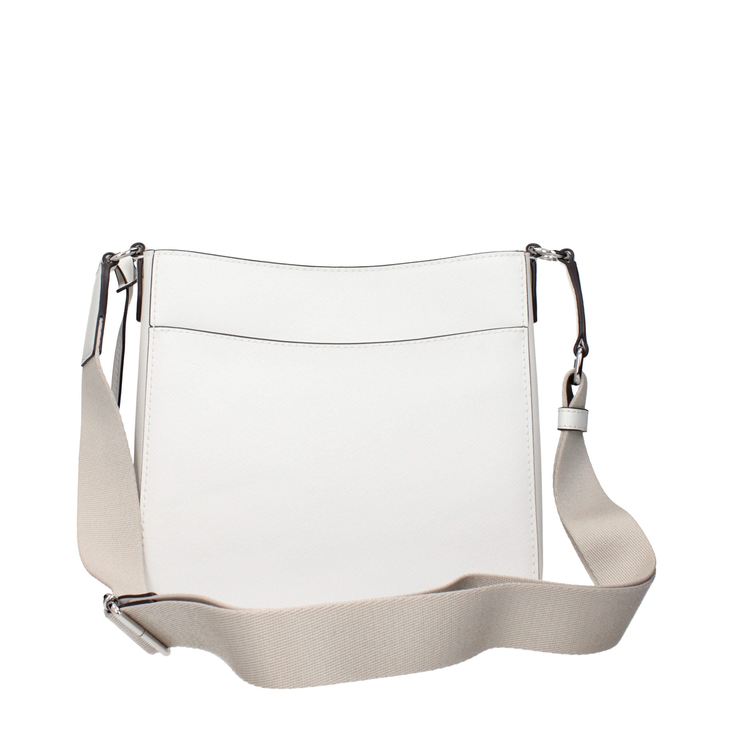 Michael Kors Weiße Leder Schultertasche