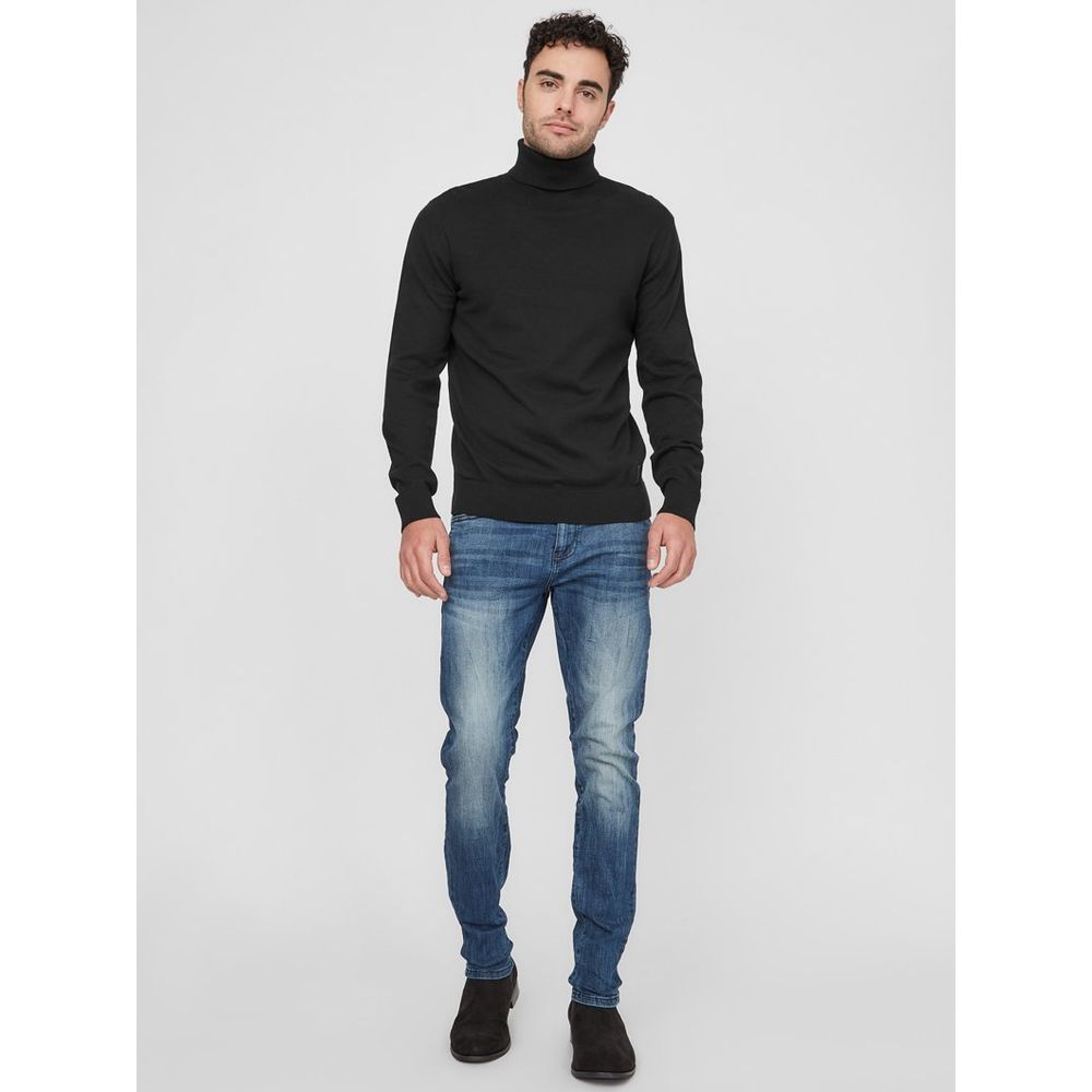 Guess Schwarzer Baumwollrollkragenpullover