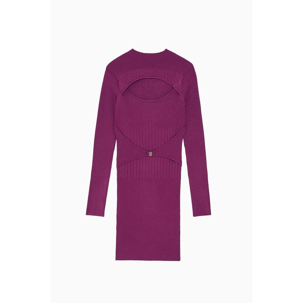 Patrizia Pepe Lila Viskose Freizeitkleid