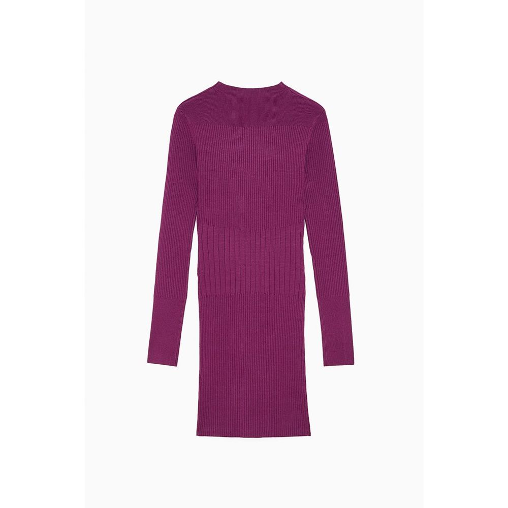 Patrizia Pepe Lila Viskose Freizeitkleid