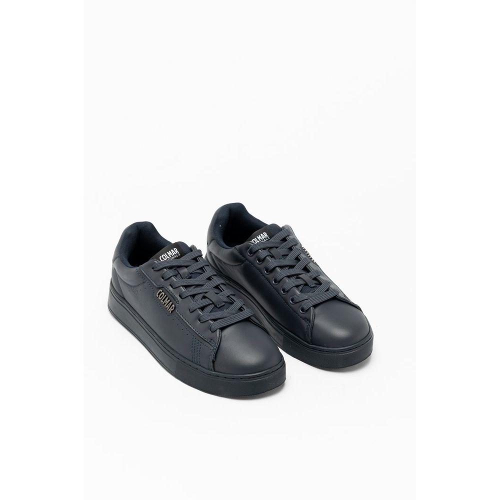 Colmar Blaue Leder Low-Top-Sneaker
