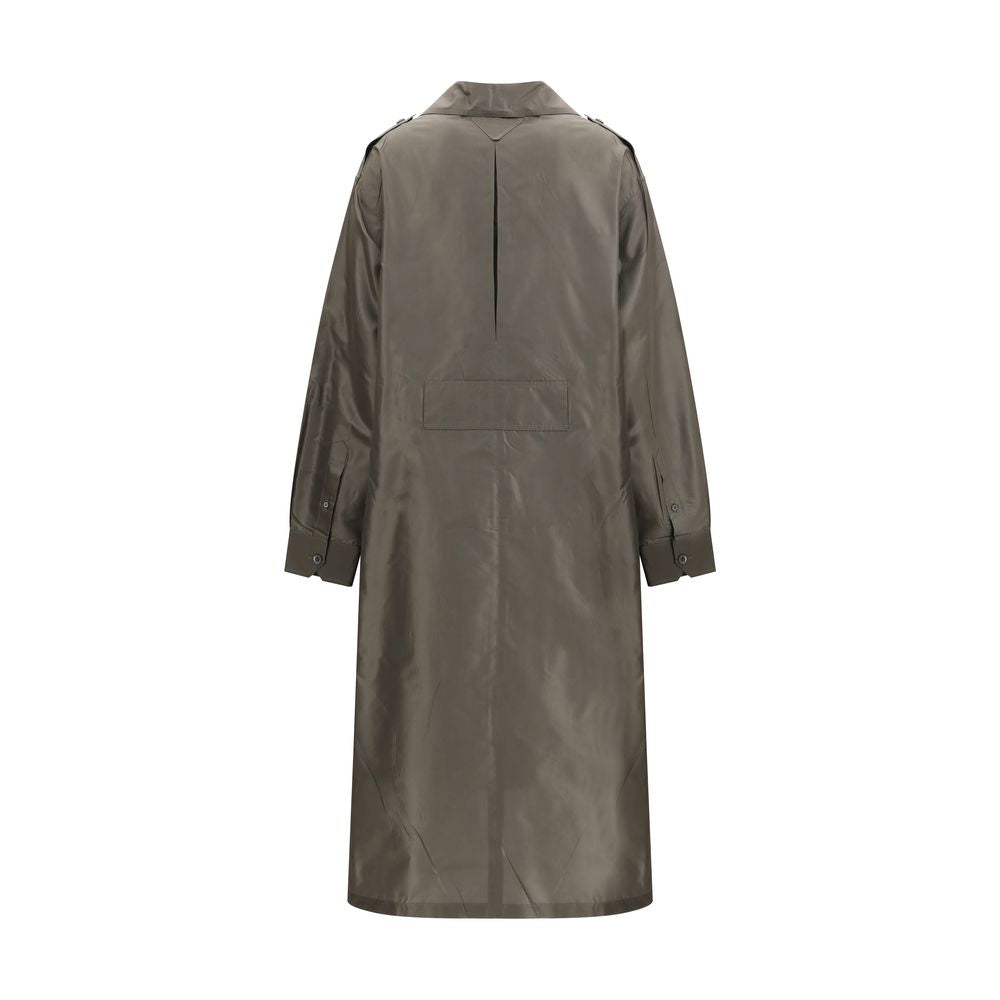 Prada Zweifarbige Seiden-Freizeitkleid