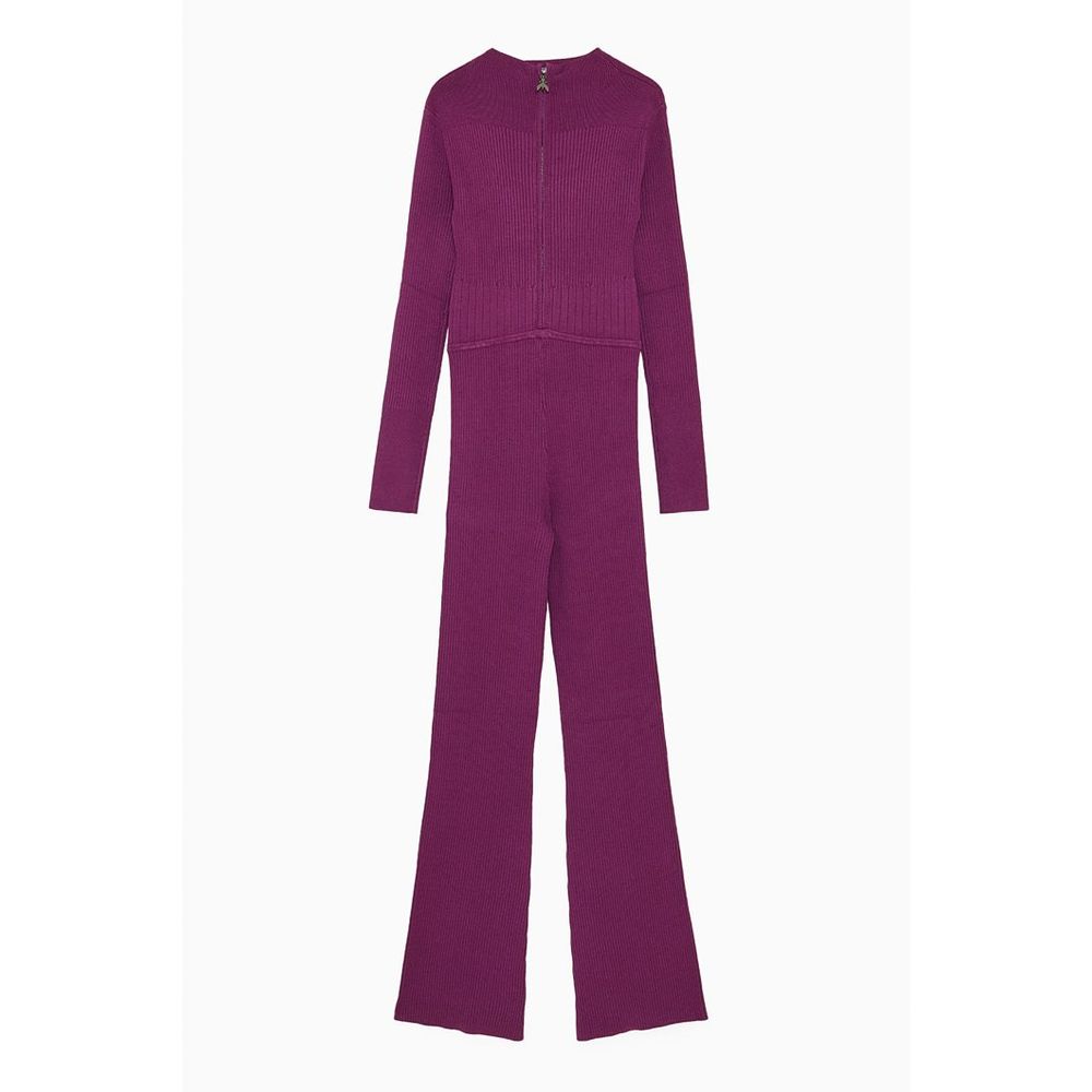 Patrizia Pepe Violetter Viskose-Jumpsuit