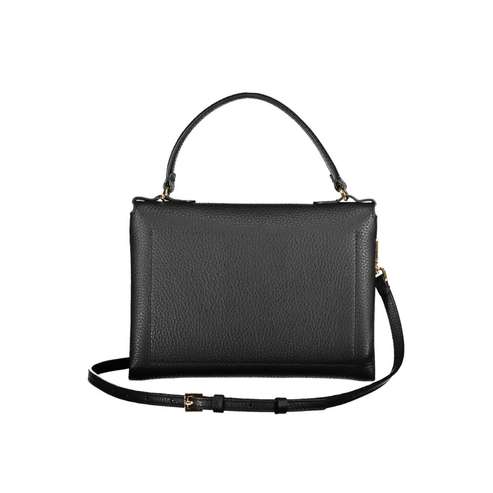 Coccinelle Schwarze Leder Damentasche