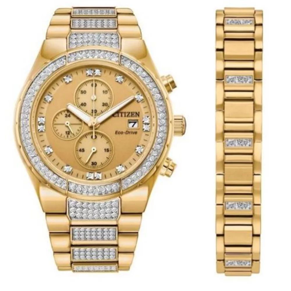 Citizen gold-plated stainless steel watch