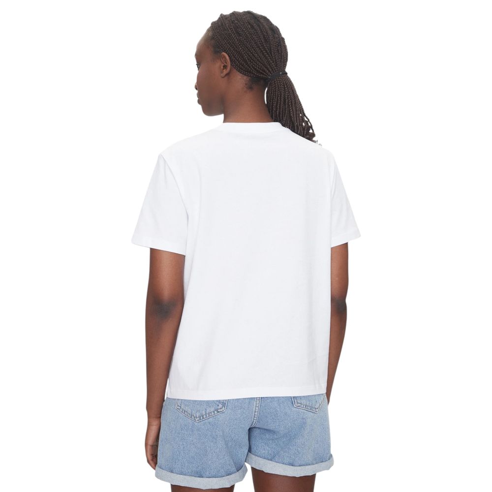 Calvin Klein Jeans Weißes Baumwoll-T-Shirt