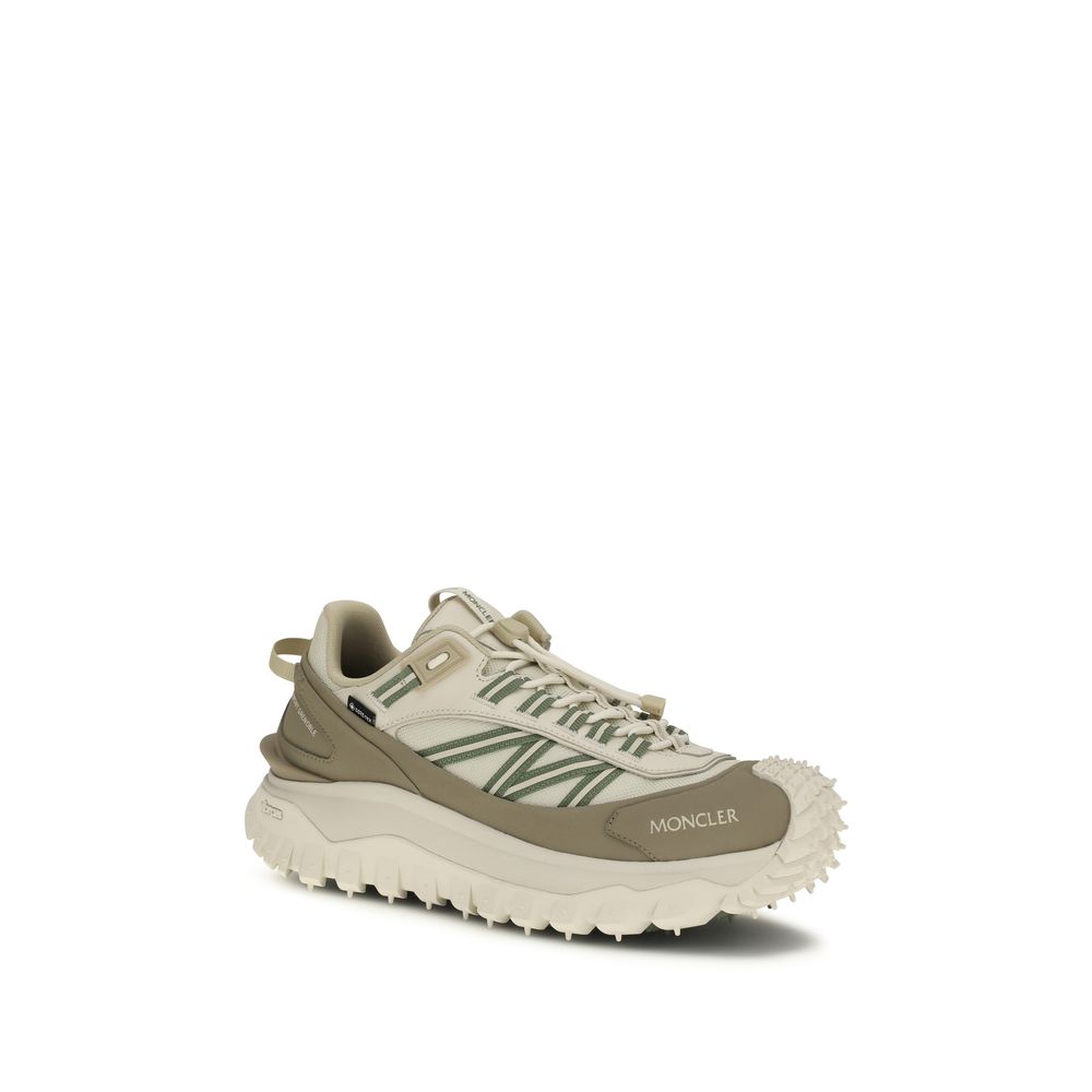 Moncler Beige Polyamide Sneakers for Sporting Activities