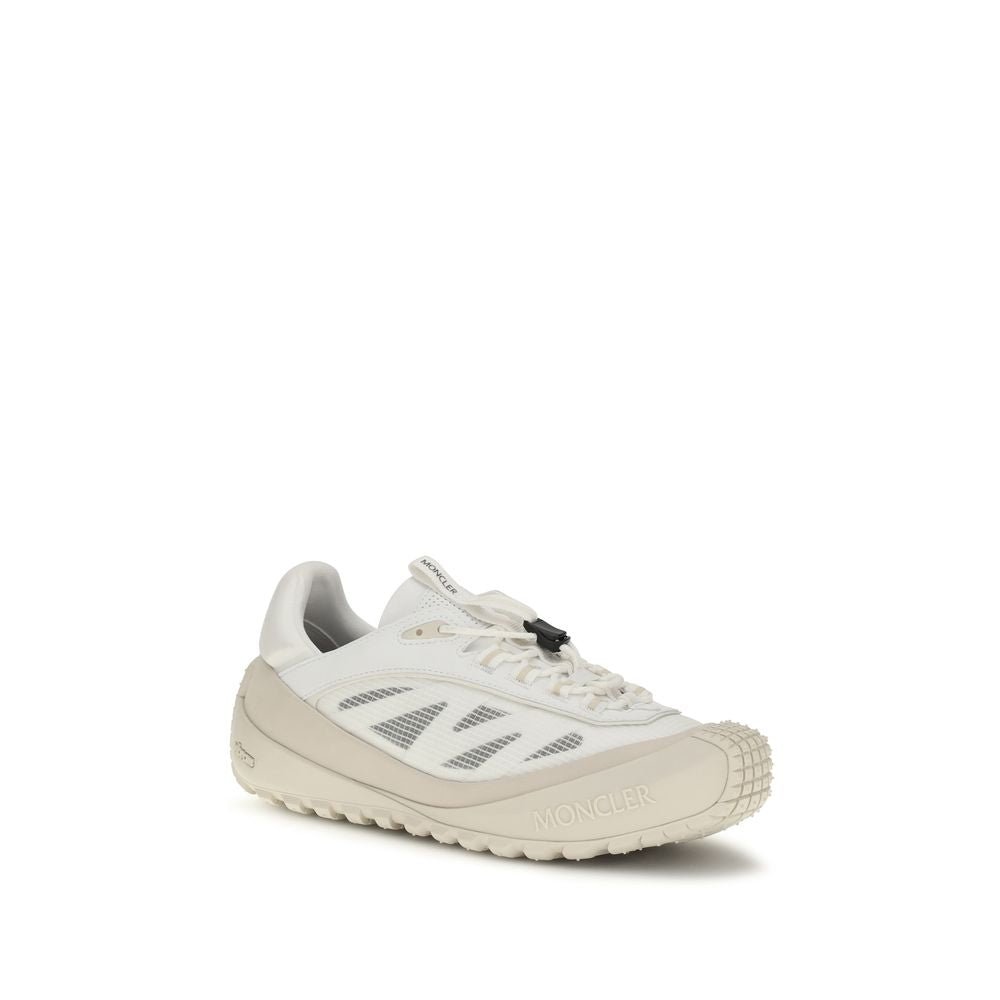 Moncler Weiße Sneaker aus Polyester im Athletic-Stil