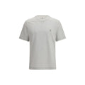 Brunello Cucinelli Graues Baumwoll-T-Shirt