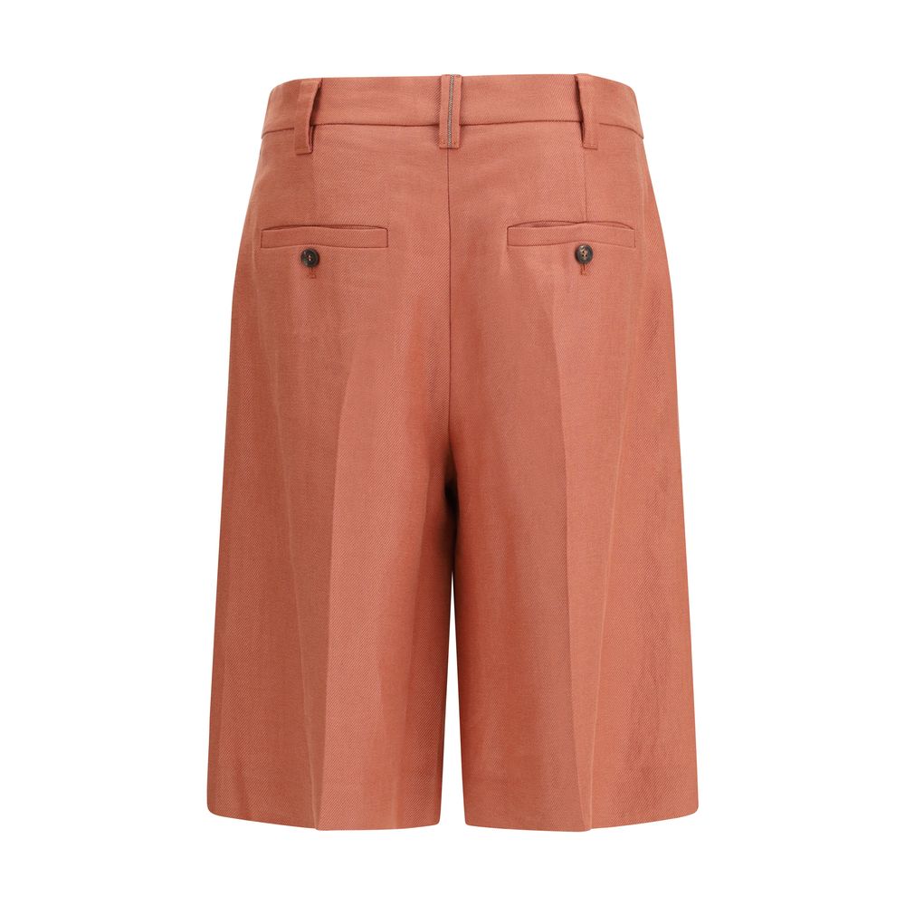 Brunello Cucinelli Mehrfarbige Bermuda-Shorts aus Viskose