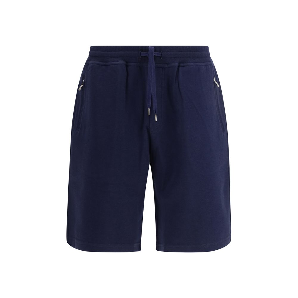 Brunello Cucinelli Blaue Baumwoll-Bermudashorts