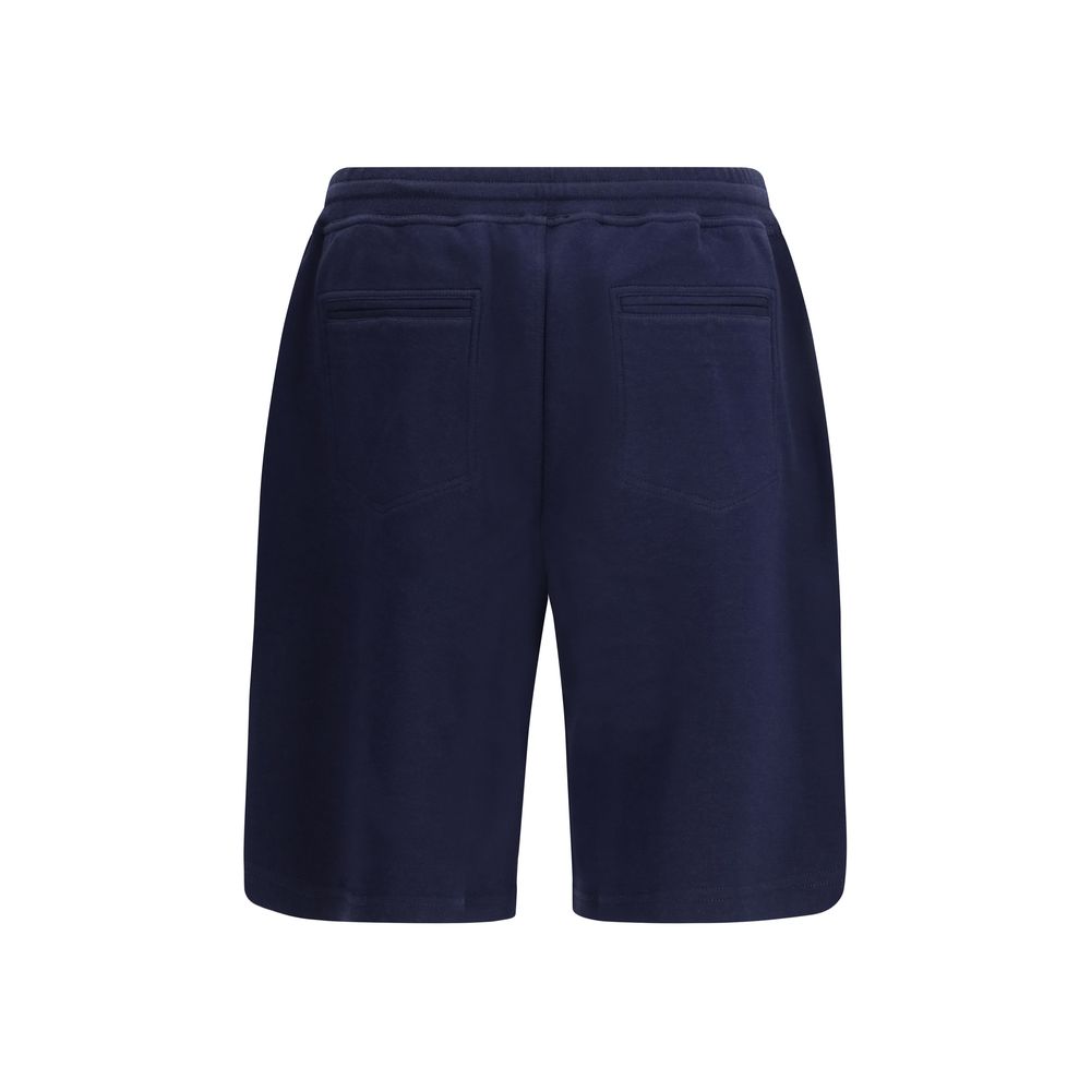 Brunello Cucinelli Blaue Baumwoll-Bermudashorts