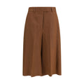 Lardini Braune Viskose-Bermudashorts